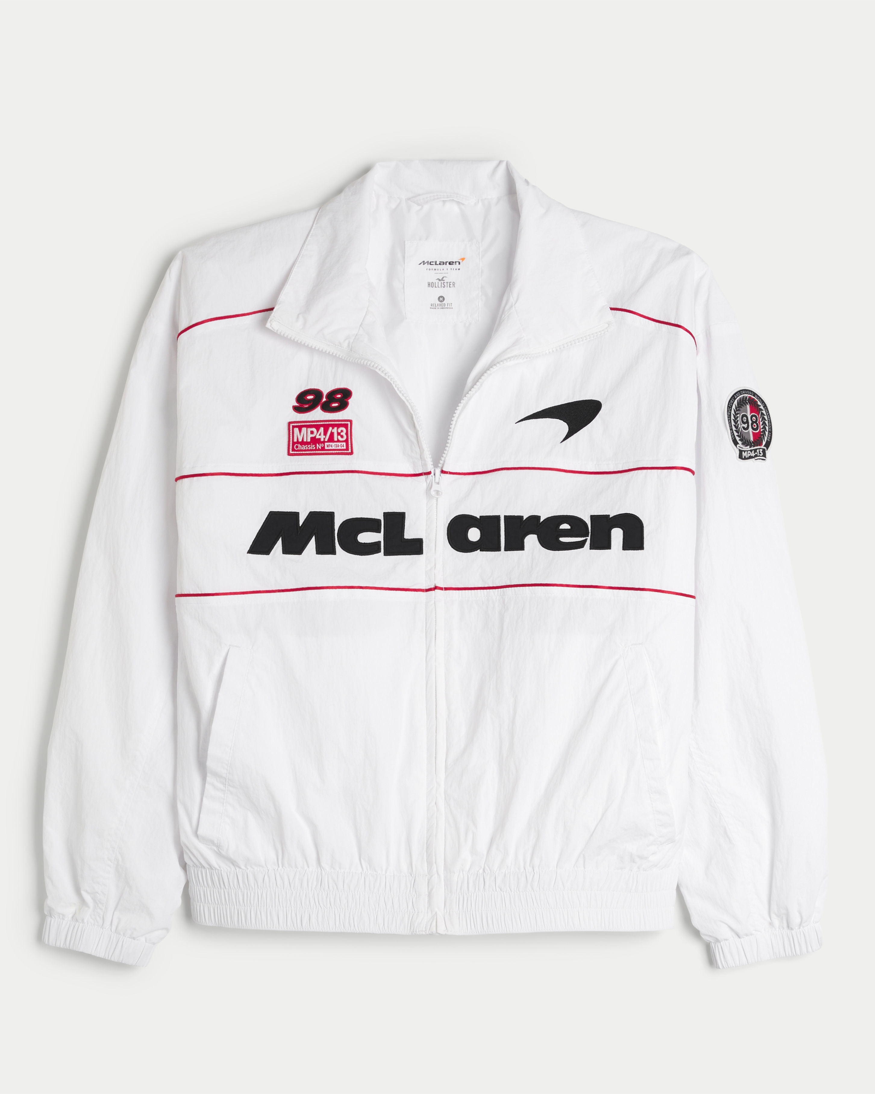 Men s McLaren Graphic Zip Up Track Jacket Men s Sale HollisterCo