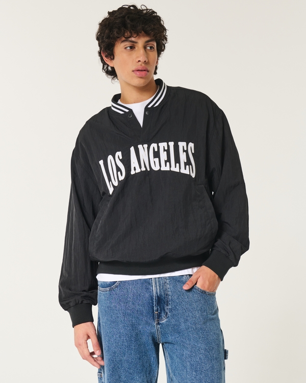 Los Angeles Graphic Popover Jacket, Black view 1