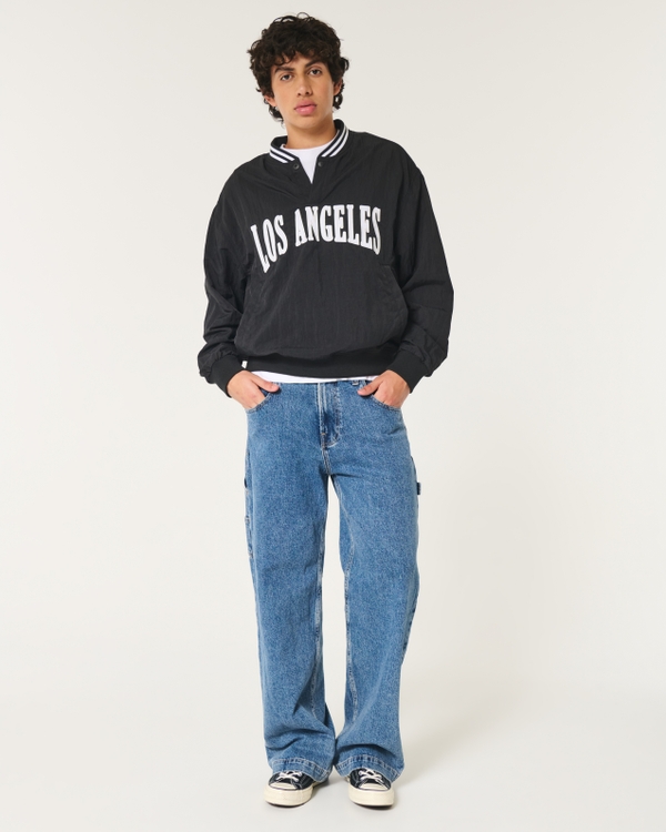 Los Angeles Graphic Popover Jacket, Black view 2