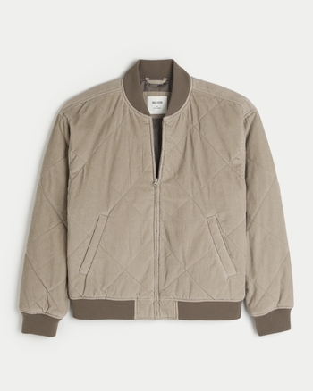 Hollister red bomber jacket clearance
