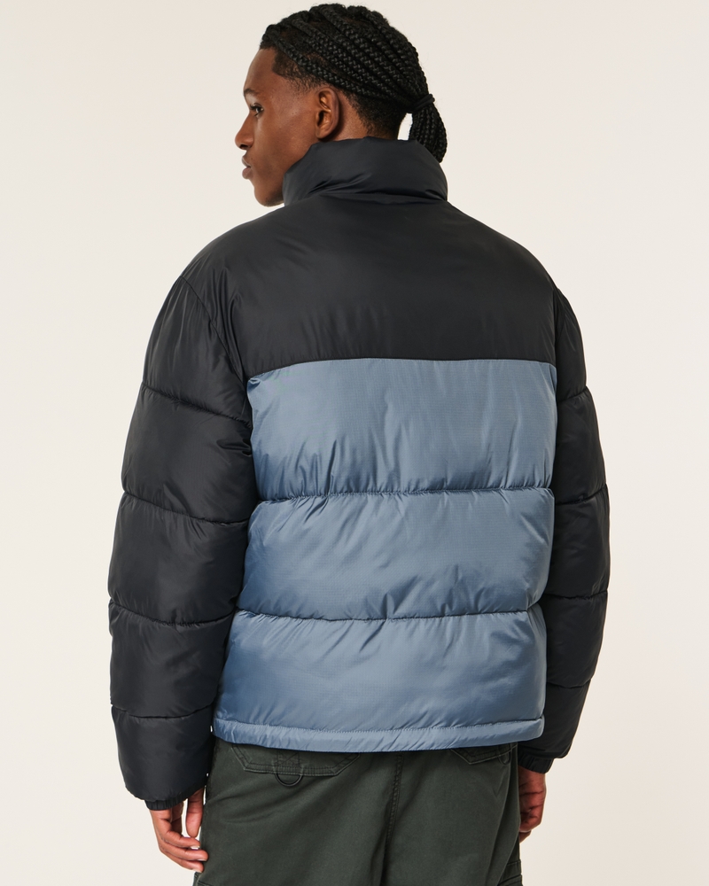 Boxy Mock-Neck Puffer Jacket