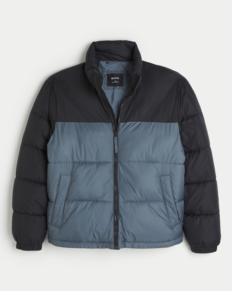 Boxy Mock-Neck Puffer Jacket