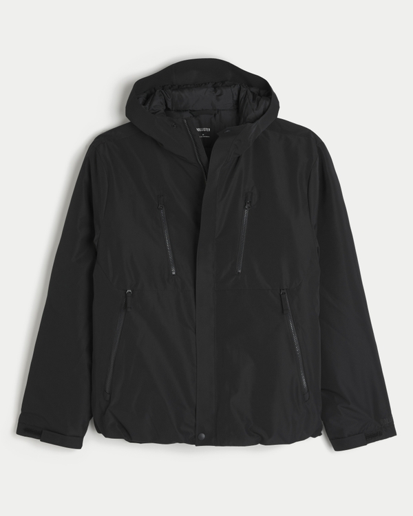 Hooded Shell Jacket, Black