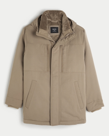 Hollister fur lined parka store