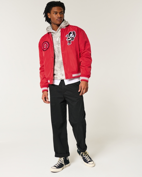 Ohio State Buckeyes Graphic Bomber Jacket, Scarlet view 2
