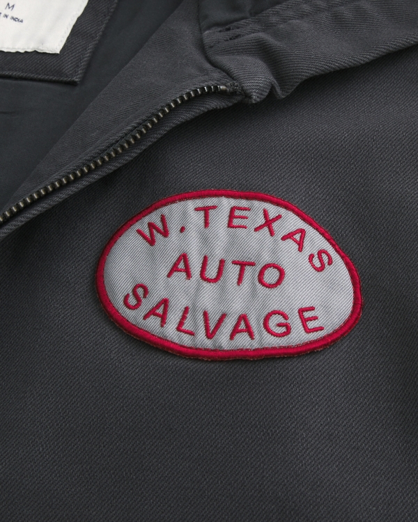 Hooded Zip-Up Workwear Jacket