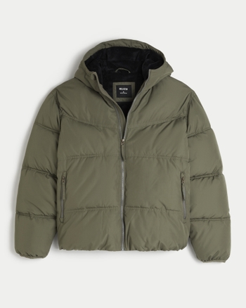 Hollister fluffy jacket cheap