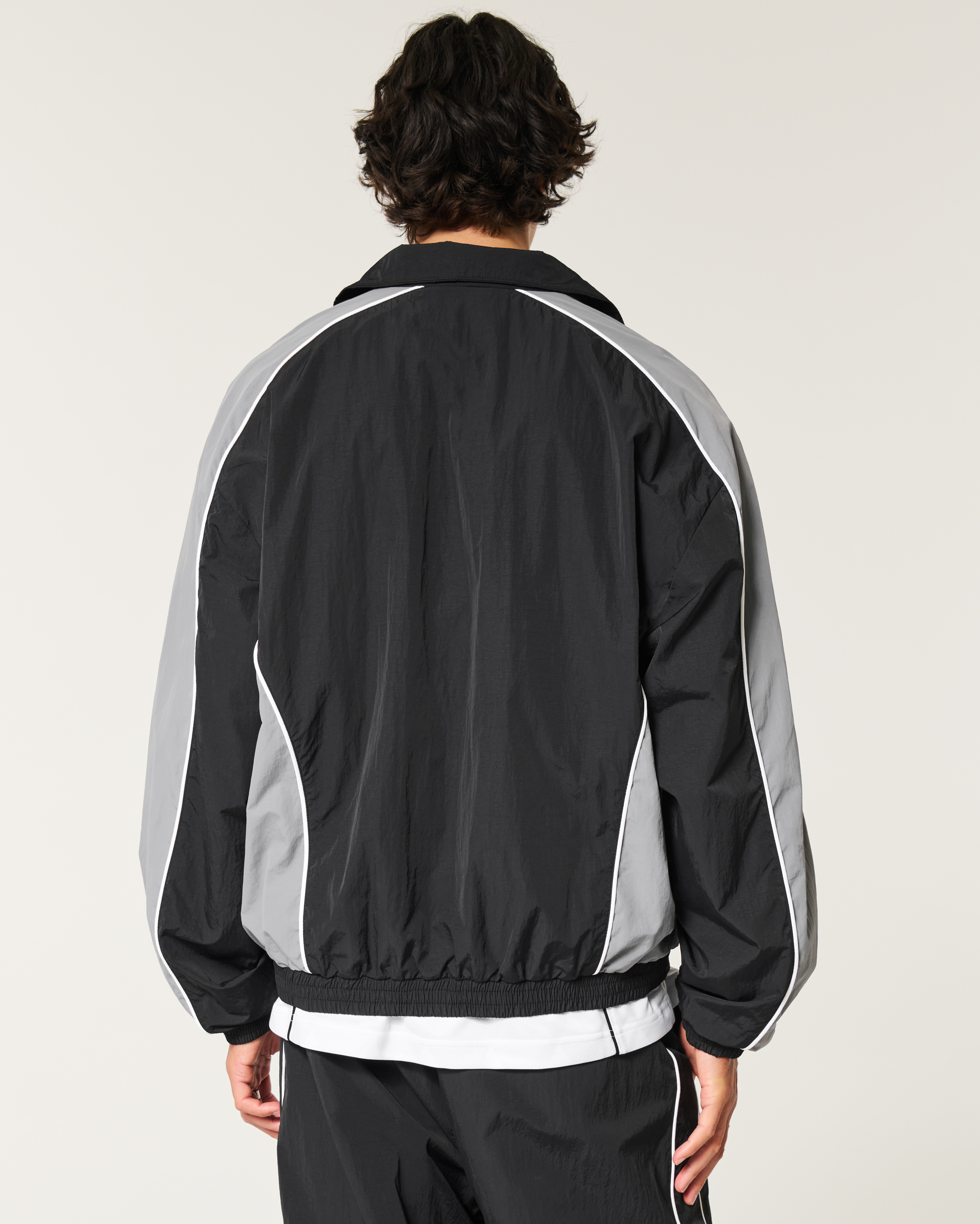 Zip-Up Windbreaker Jacket