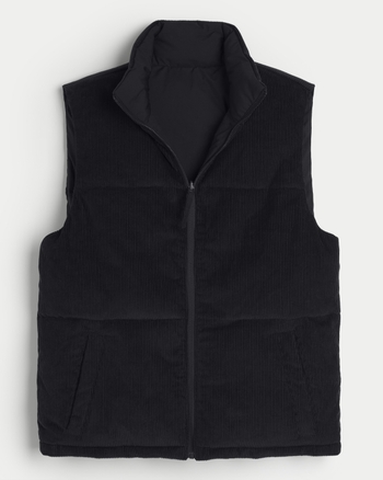 Heren Corduroy Puffer Vest Heren Jacks en jassen HollisterCo