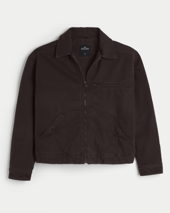 Men s Twill Workwear Jacket Men s Jackets Coats HollisterCo