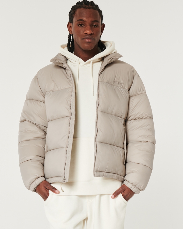 Hollister Puffer Jacket  White puffer jacket, Clothes design, Fashion