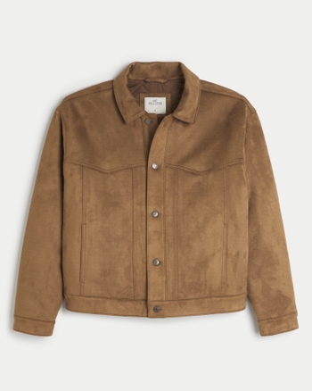 Hollister suede jacket store