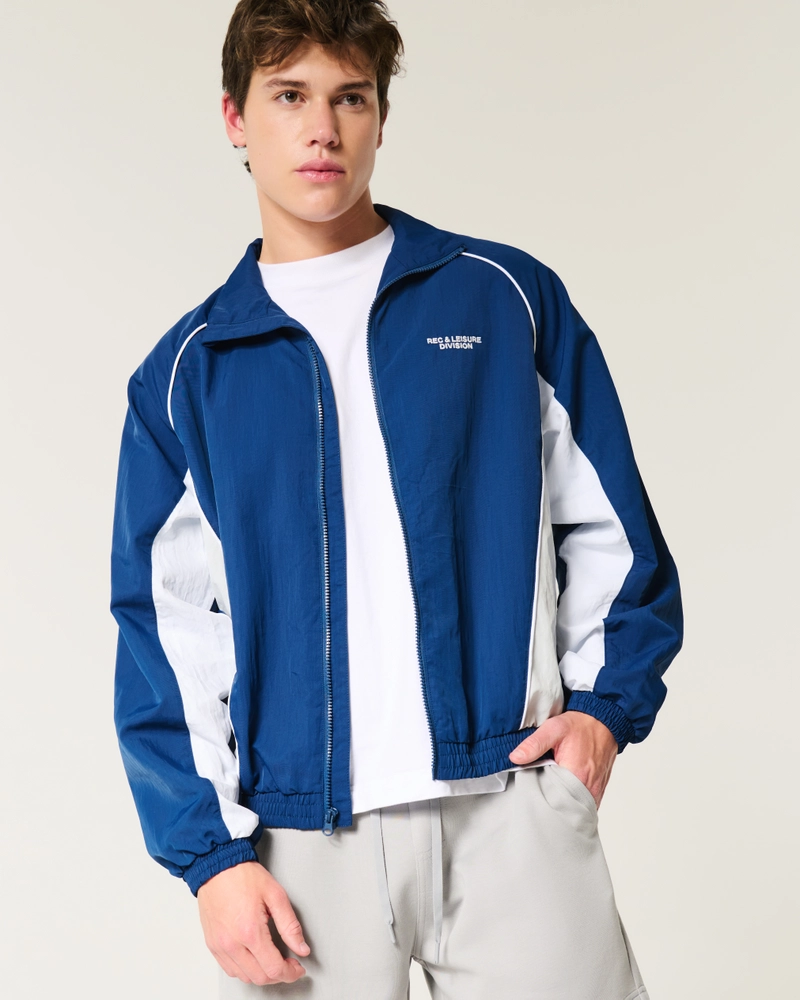 Rec & Leisure Division Graphic Windbreaker Jacket