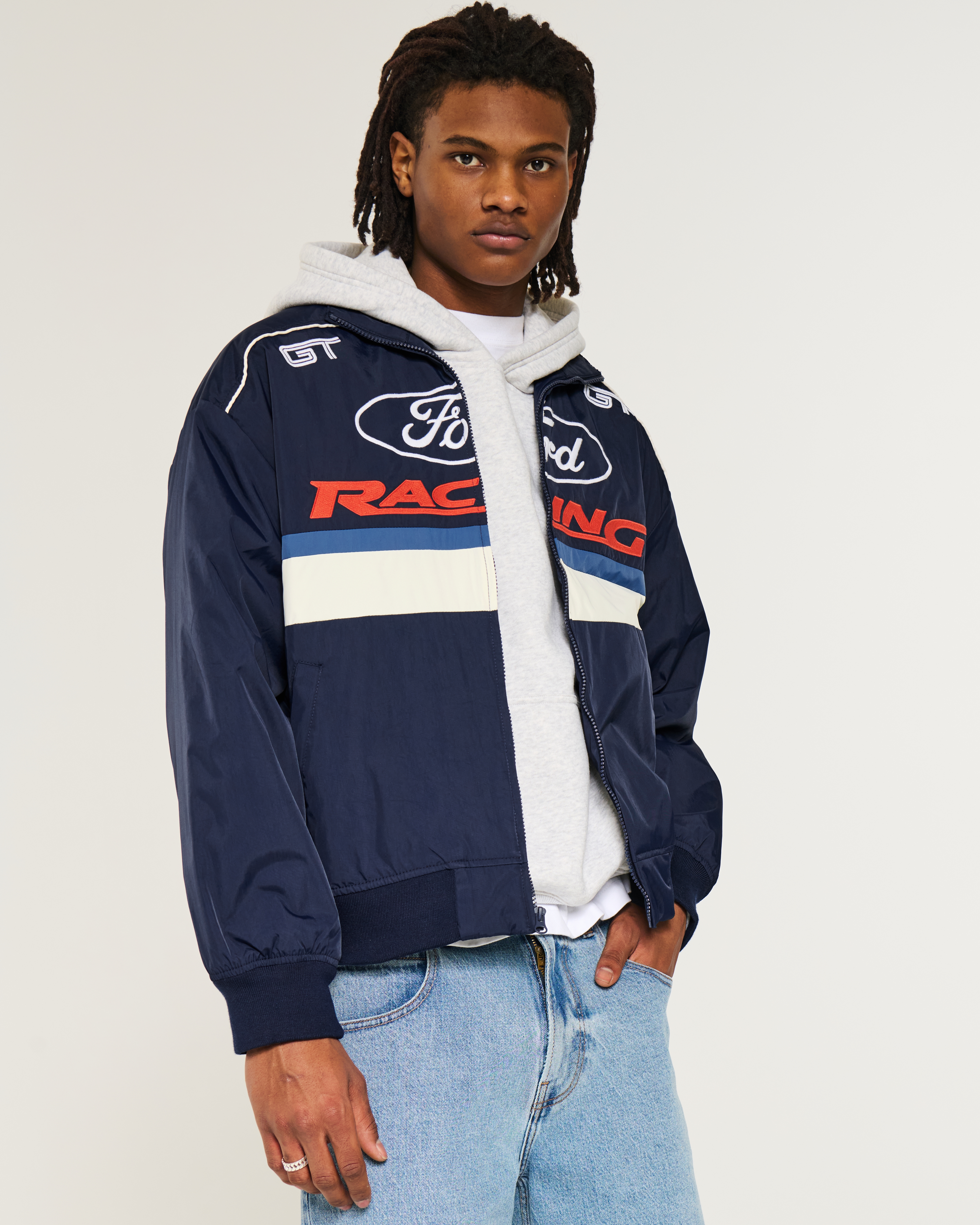 メンズ Ford Racingグラフィック レーシングジャケット | メンズ