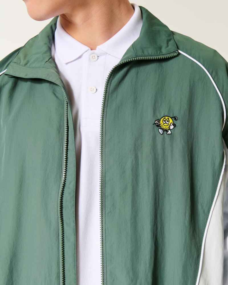 Golf Graphic Windbreaker Jacket