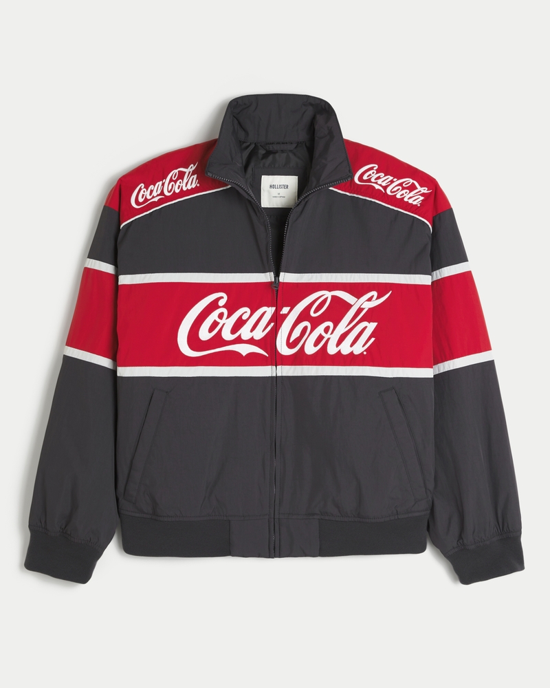 メンズ コカ・コーラ グラフィック レーシングジャケット メンズ コカ・コーラ グラフィック レーシングジャケット