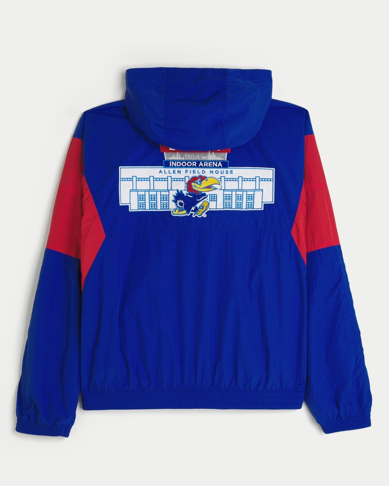 Kansas Jayhawks Graphic Hooded Windbreaker Jacket