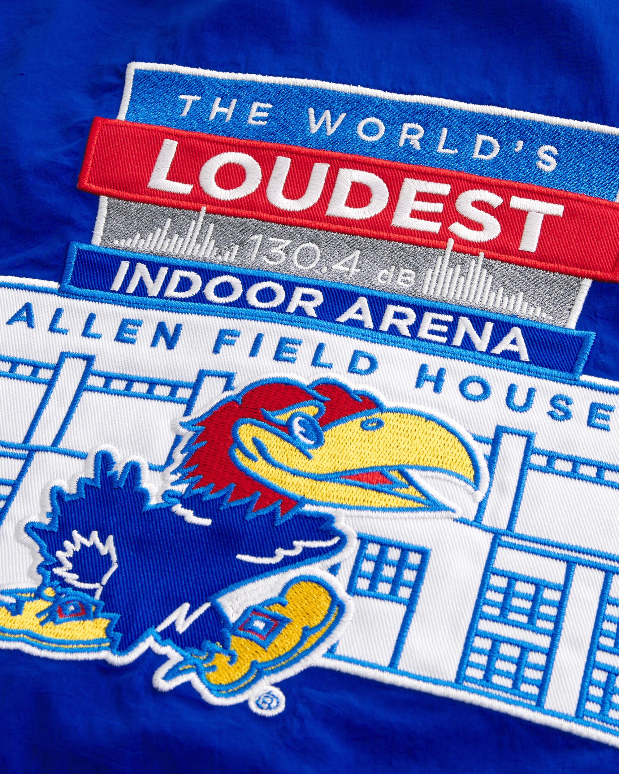 University of Kansas Jayhawks Graphic Hooded Windbreaker Jacket