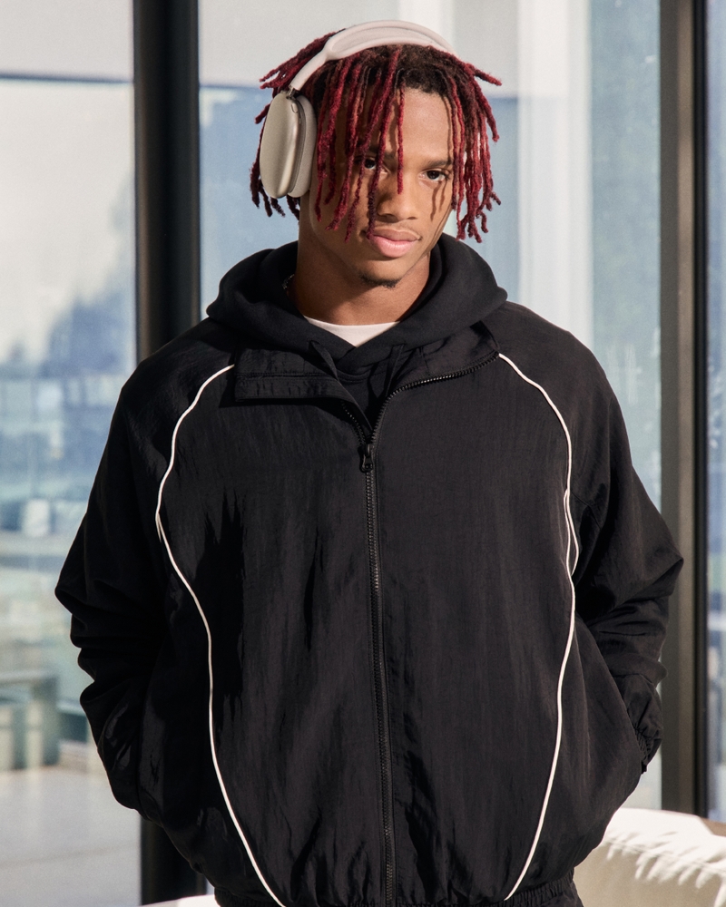 Zip-Up Windbreaker Jacket