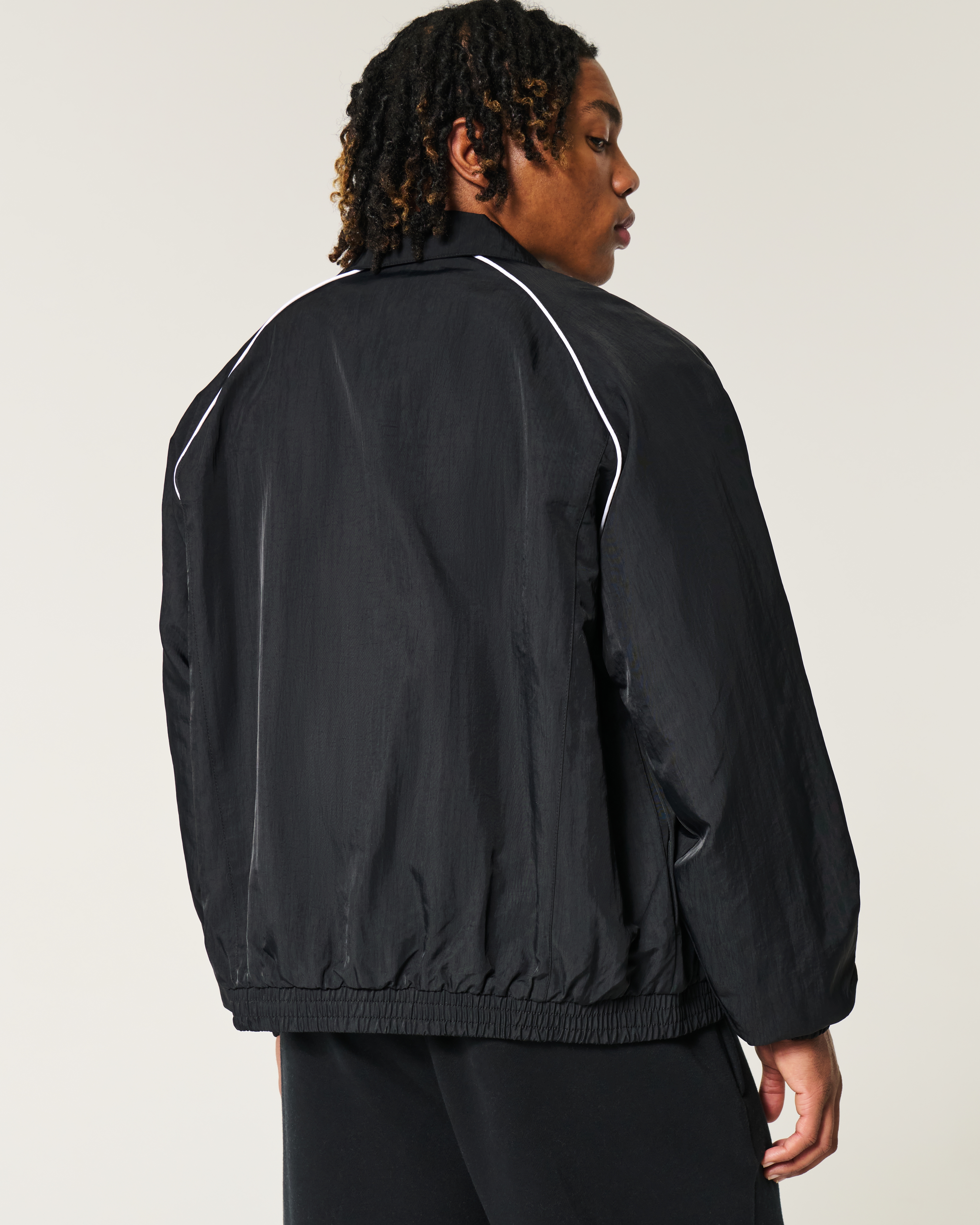 Zip-Up Windbreaker Jacket