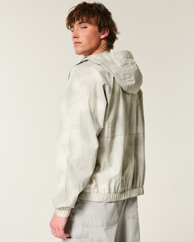 Camo Zip-Up Windbreaker Jacket