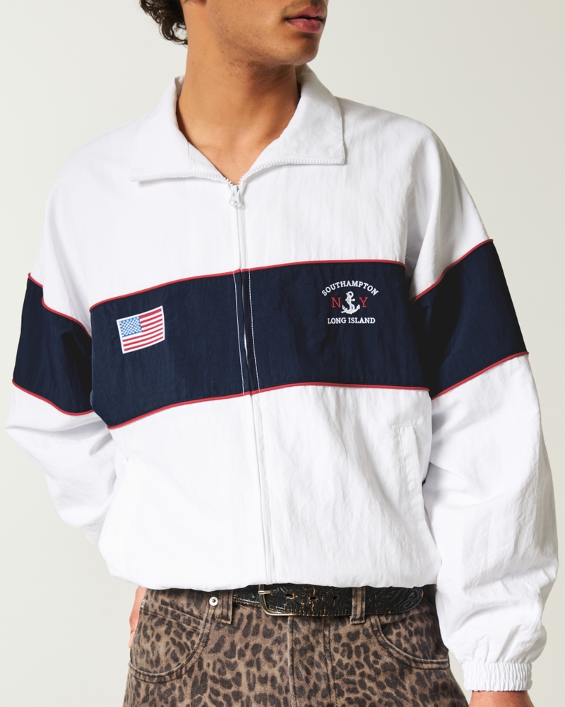 Southampton NY Graphic Zip-Up Jacket