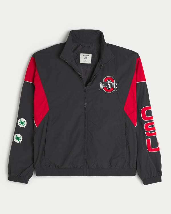 Ohio State University Graphic Windbreaker Jacket, Black view 1