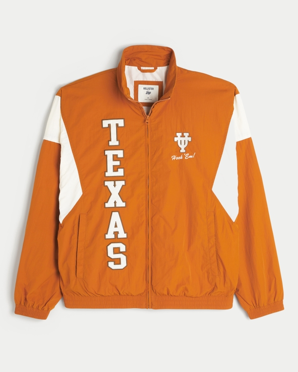 University of Texas Graphic Windbreaker Jacket, Burnt Orange view 2