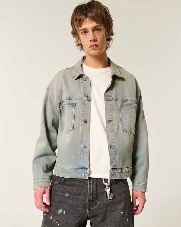 Washed Denim Jacket, Tinted Light Wash view 2