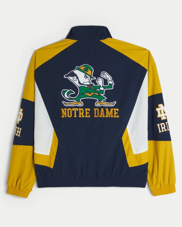 University of Notre Dame Fighting Irish Graphic Windbreaker Jacket, Navy view 1