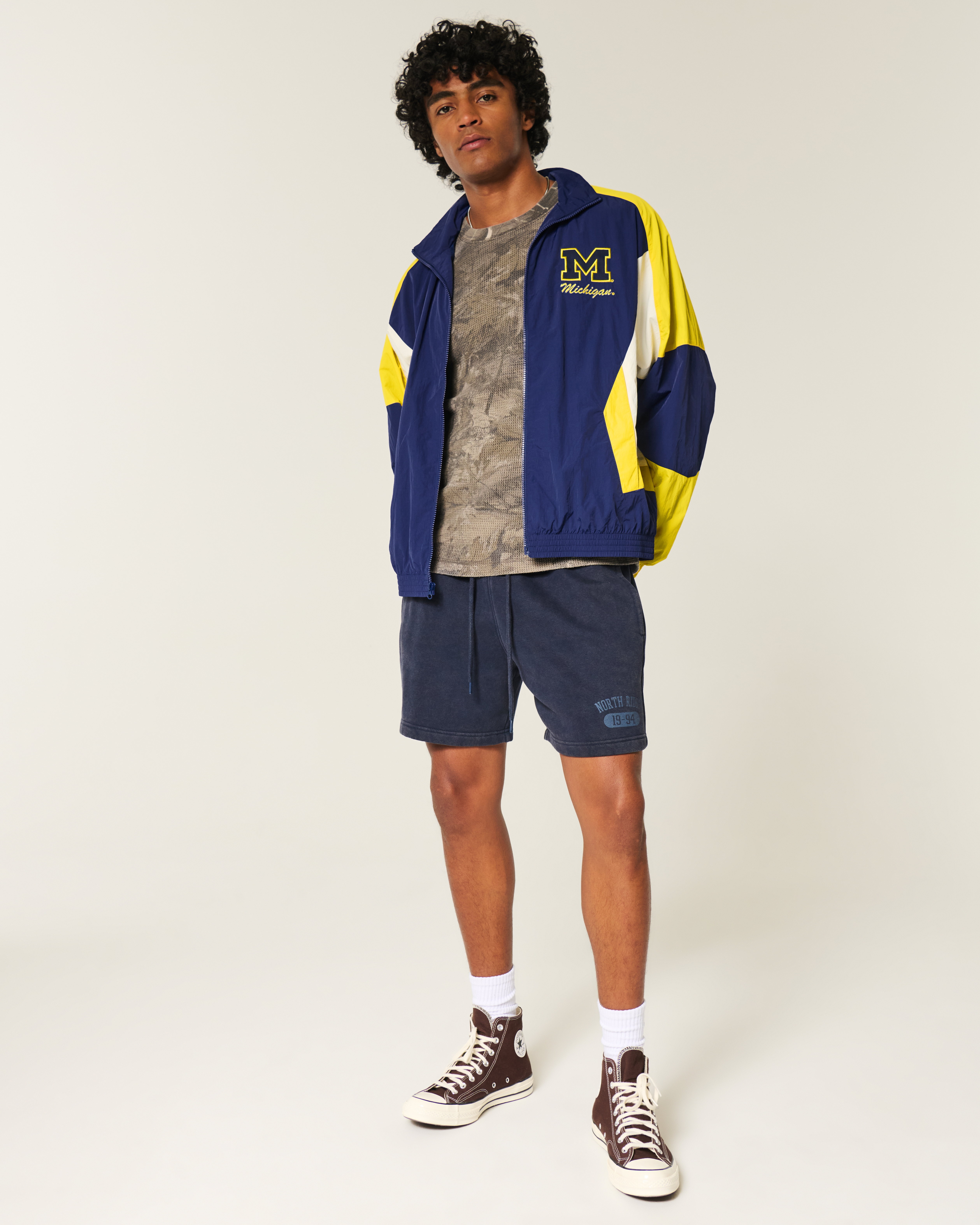 University of Michigan Wolverines Graphic Windbreaker Jacket