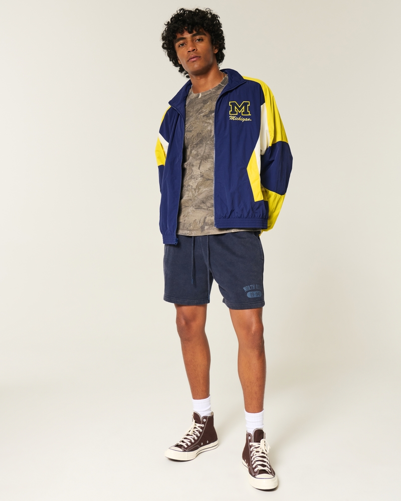 University of Michigan Wolverines Graphic Windbreaker Jacket