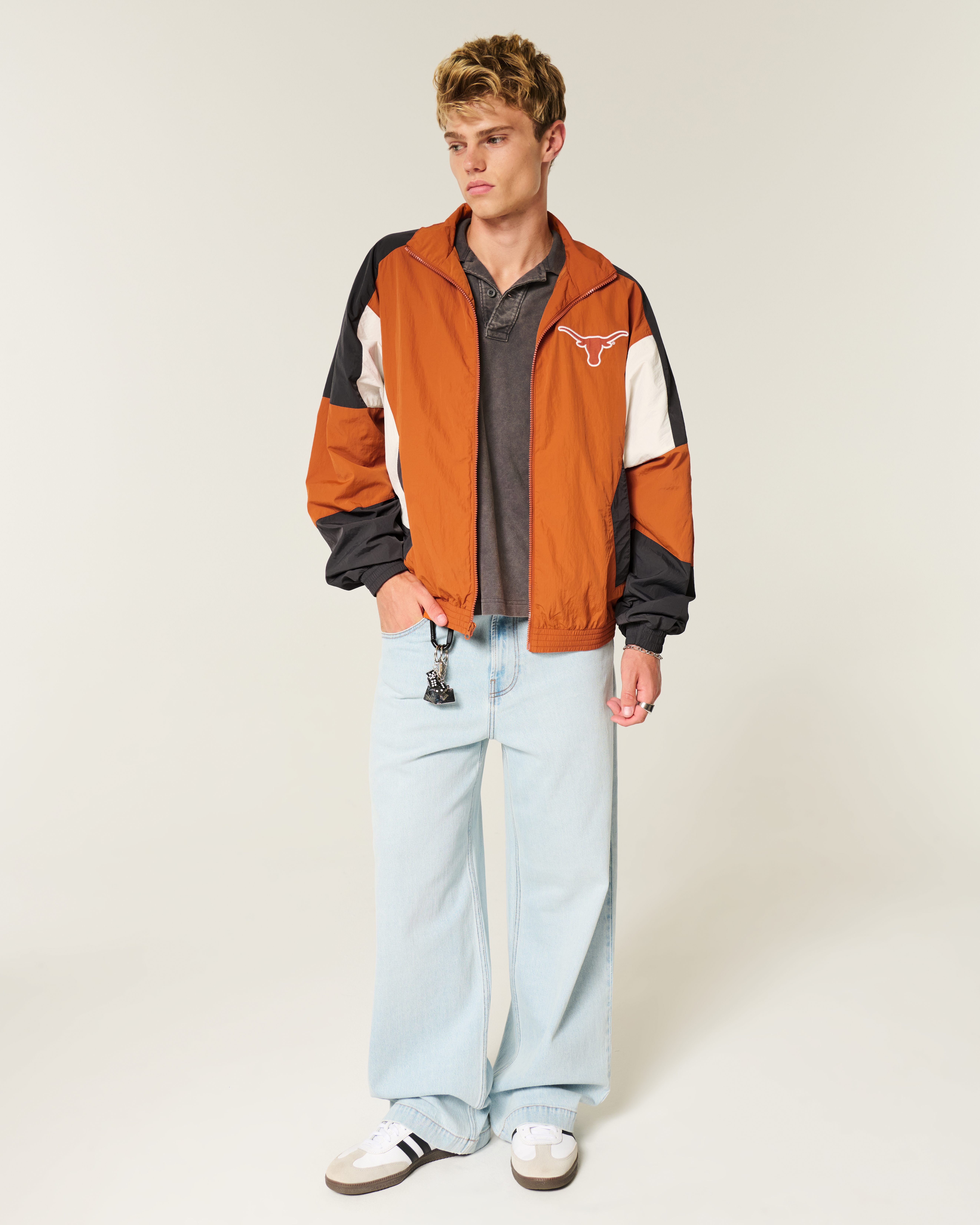 University of Texas at Austin Longhorns Graphic Windbreaker Jacket