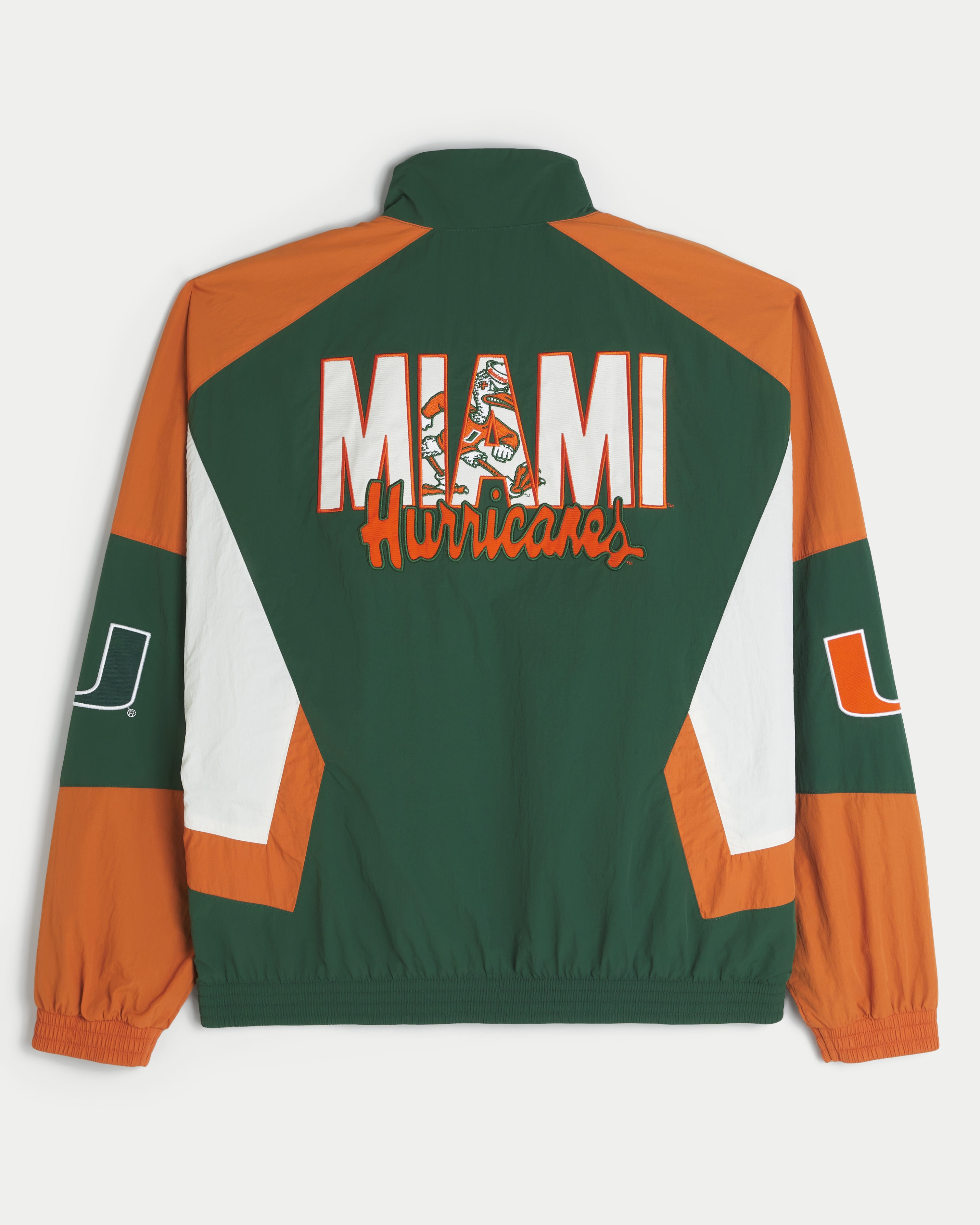 University of Miami Hurricanes Graphic Windbreaker Jacket