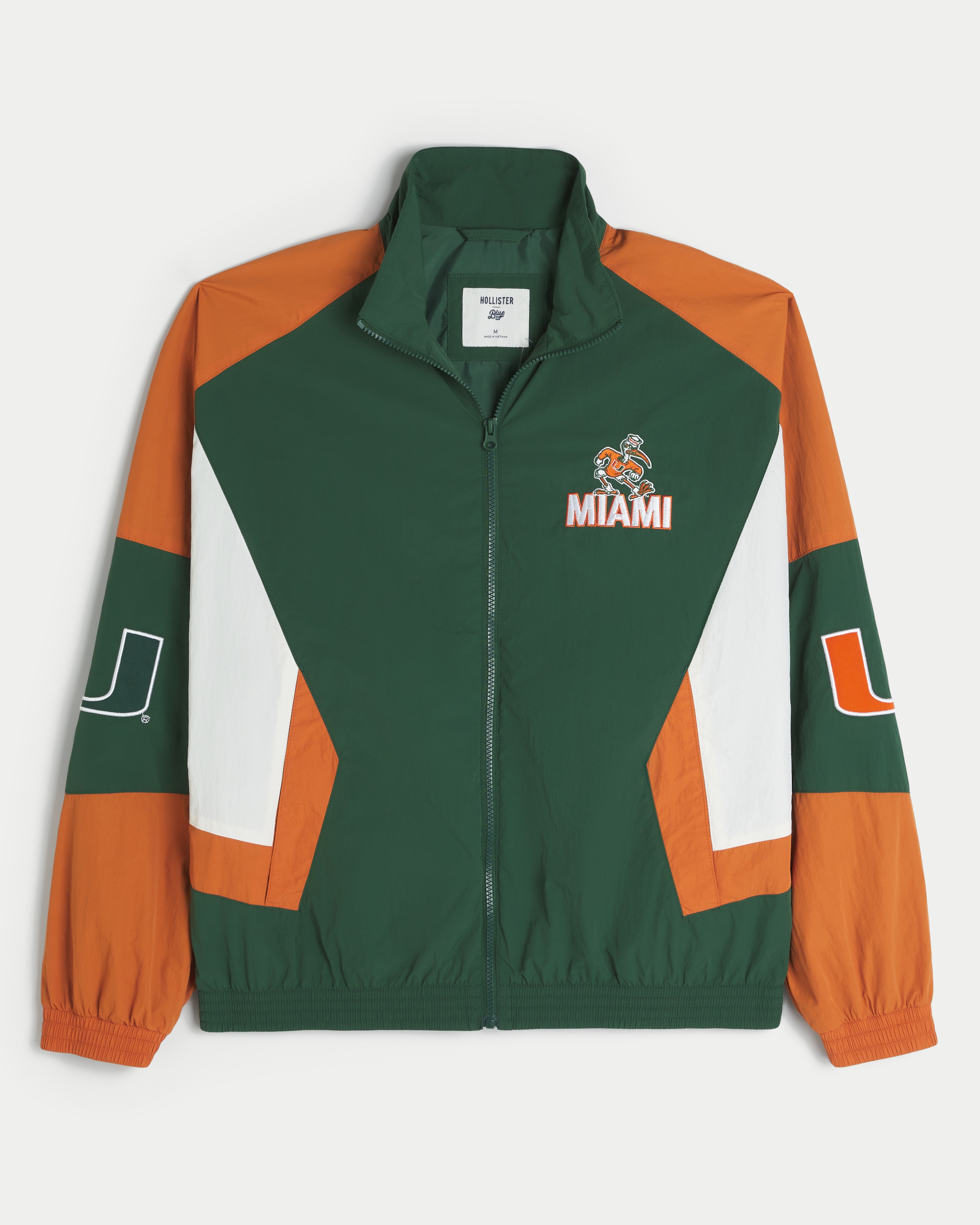 University of Miami Hurricanes Graphic Windbreaker Jacket