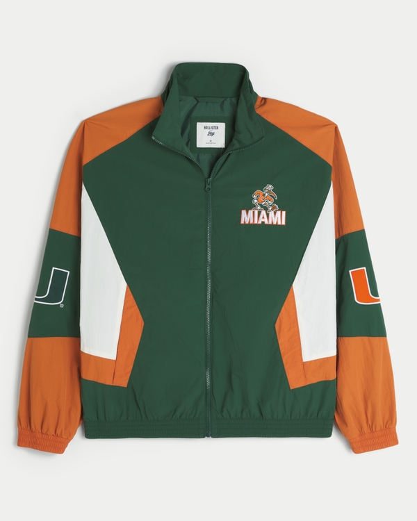 University of Miami Hurricanes Graphic Windbreaker Jacket
