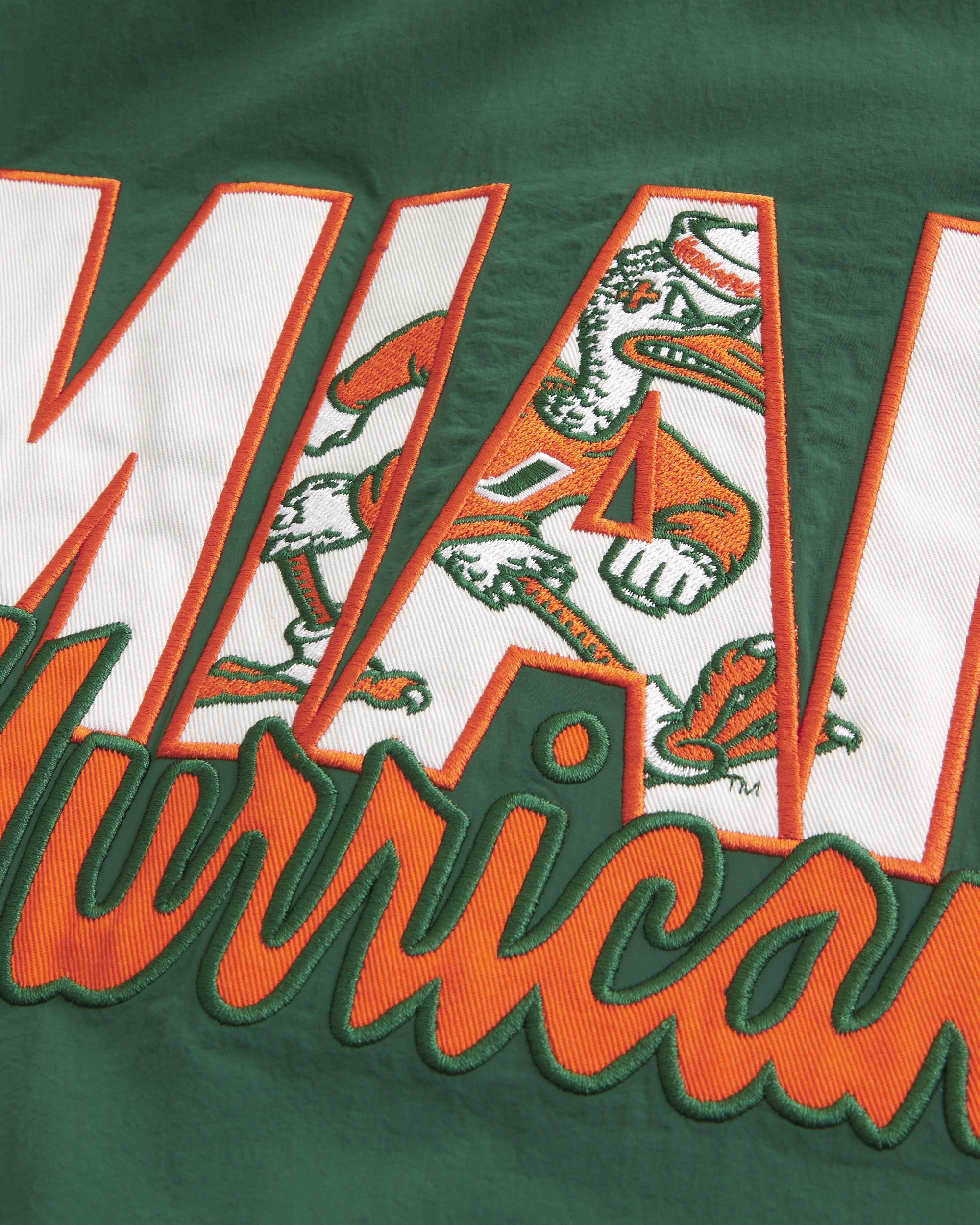 University of Miami Hurricanes Graphic Windbreaker Jacket