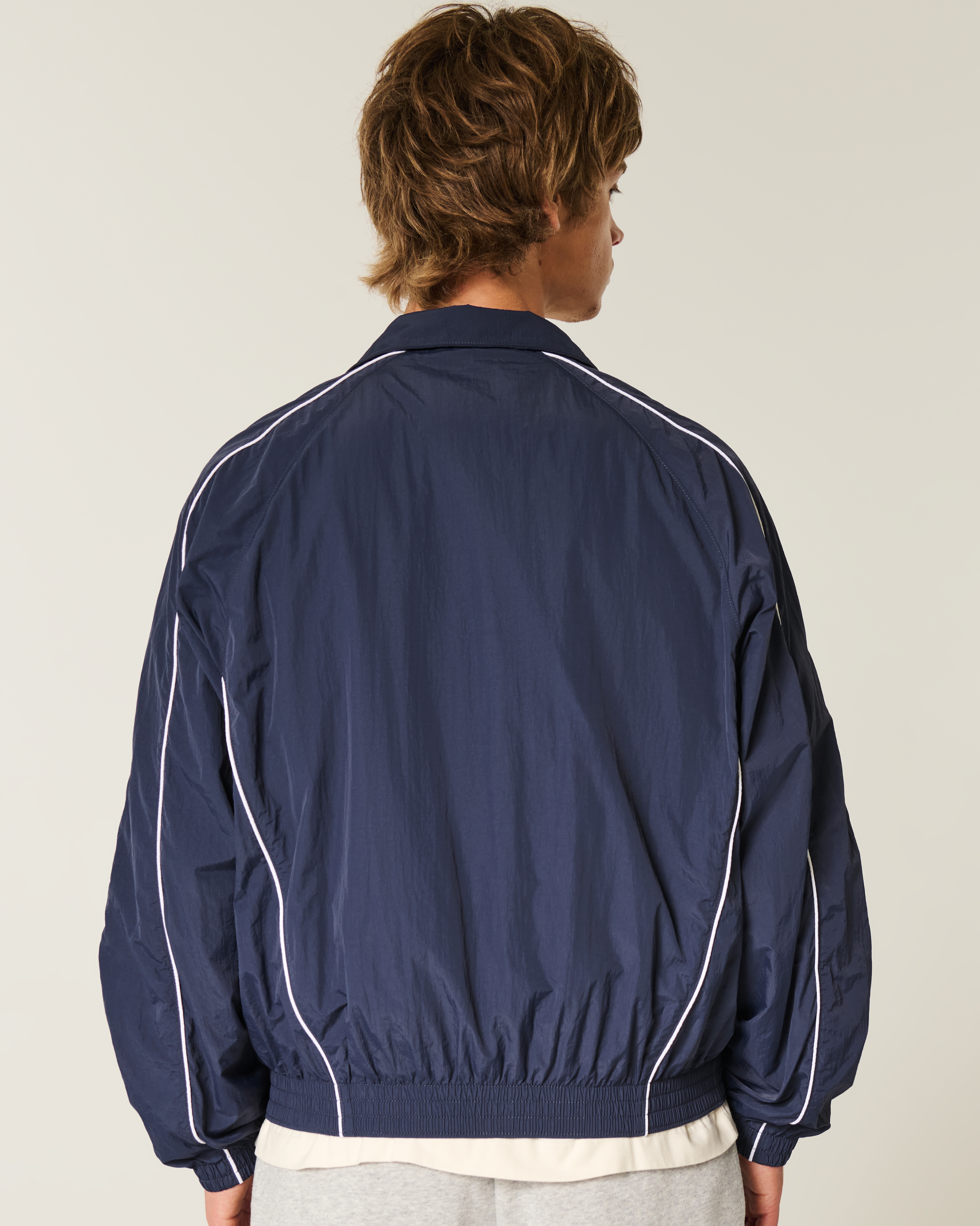 Zip-Up Windbreaker Jacket
