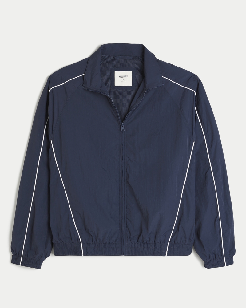 Zip-Up Windbreaker Jacket