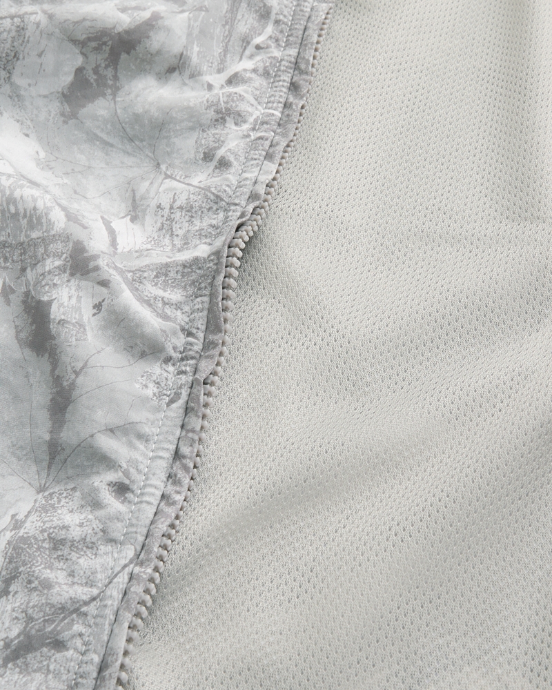 Camo Zip-Up Windbreaker Jacket