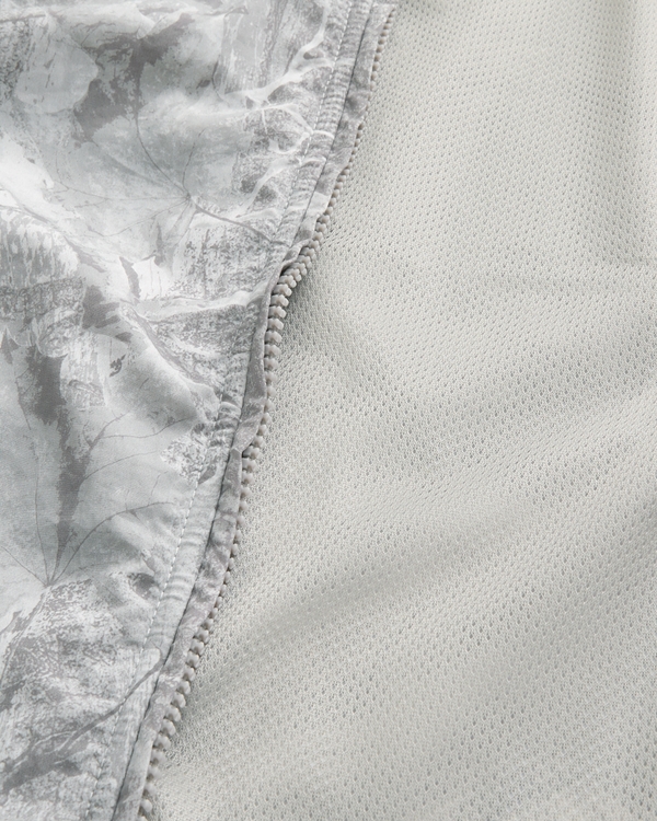 Camo Zip-Up Windbreaker Jacket