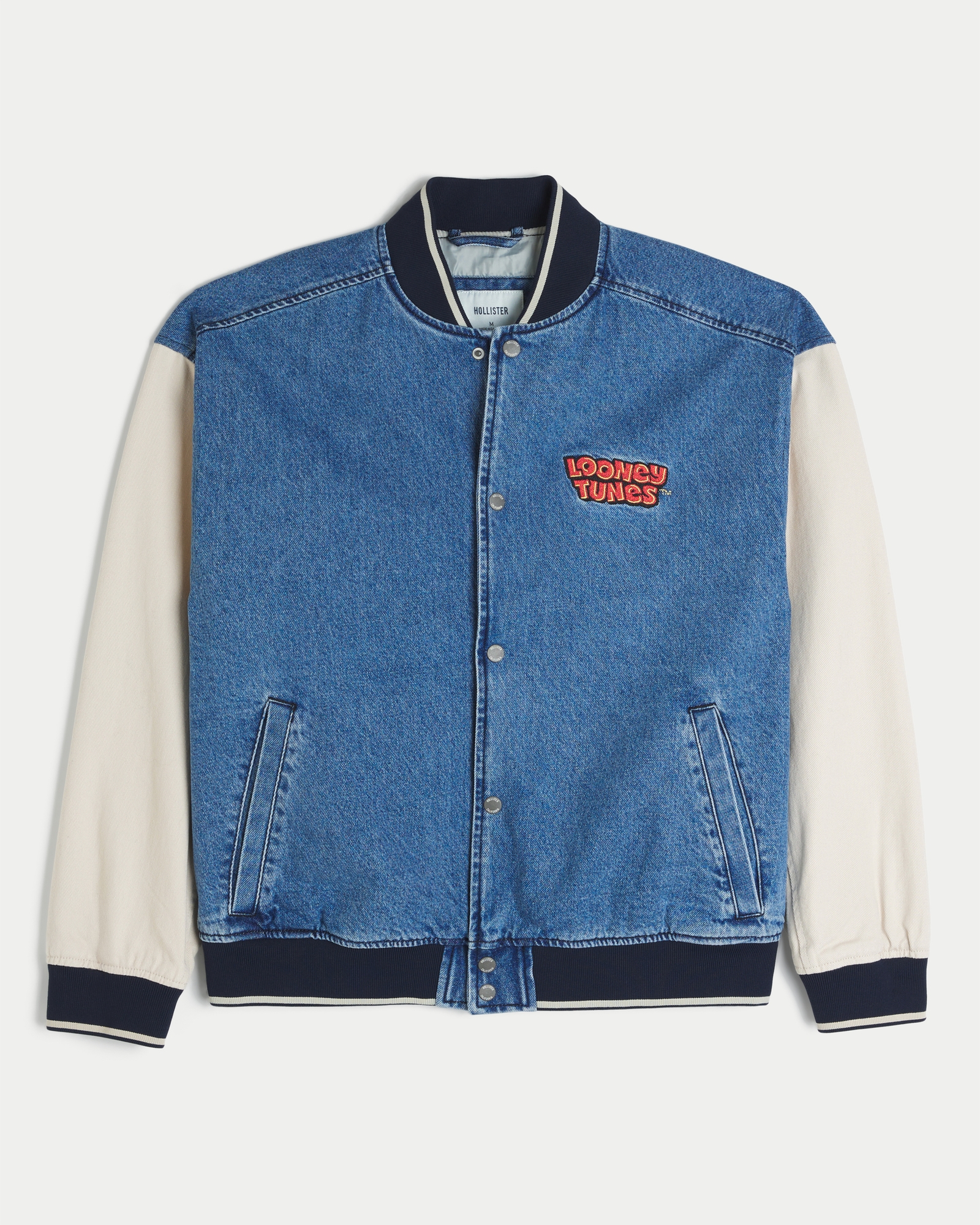 Men's Looney Tunes Graphic Denim Jacket | Men's Clearance