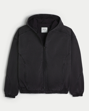 Hollister ブラック ジャケット XS 楽天市場】ホリスター メンズ フード付オールウェザー フリース
