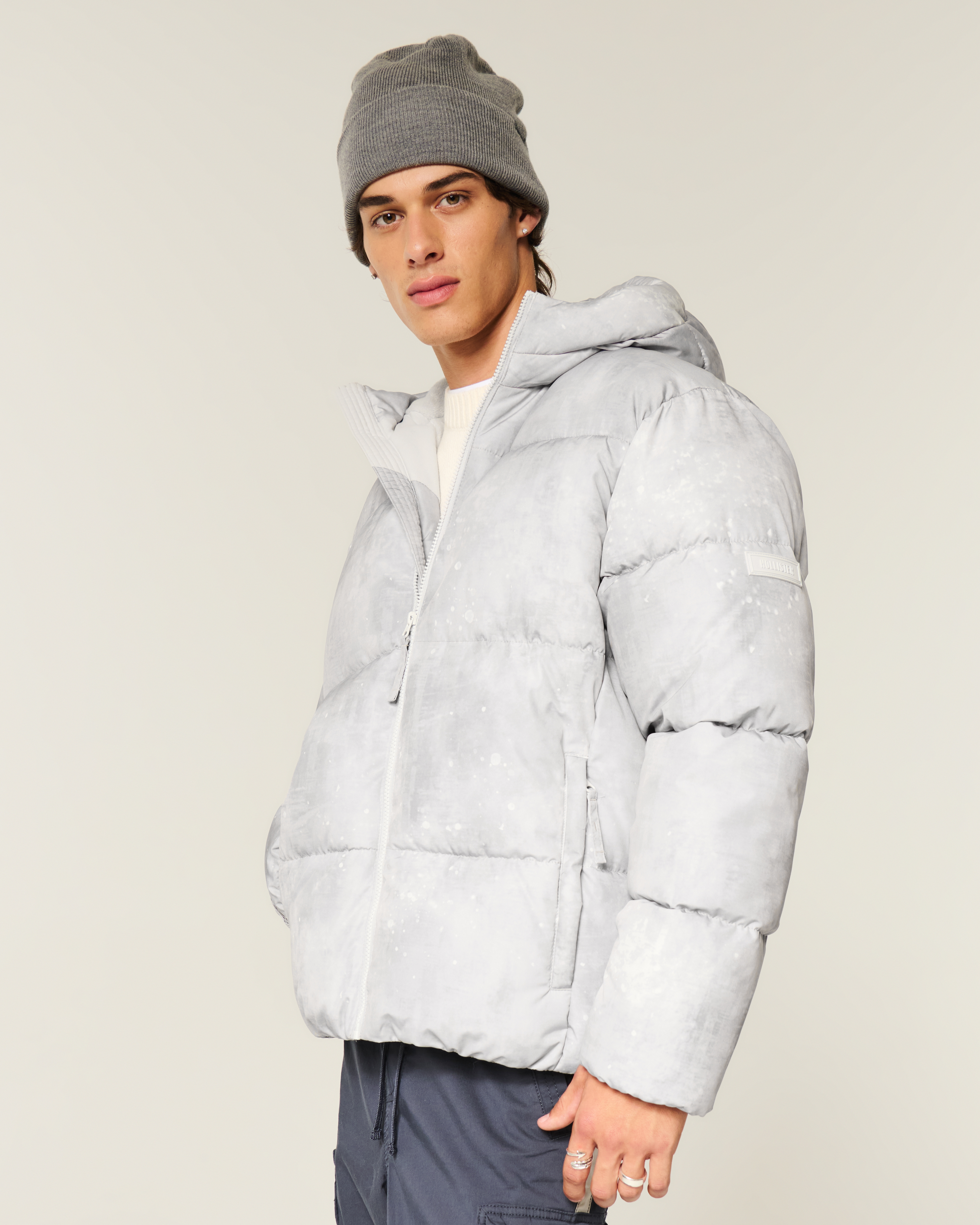 Faux Fur-Lined Hooded Puffer Jacket