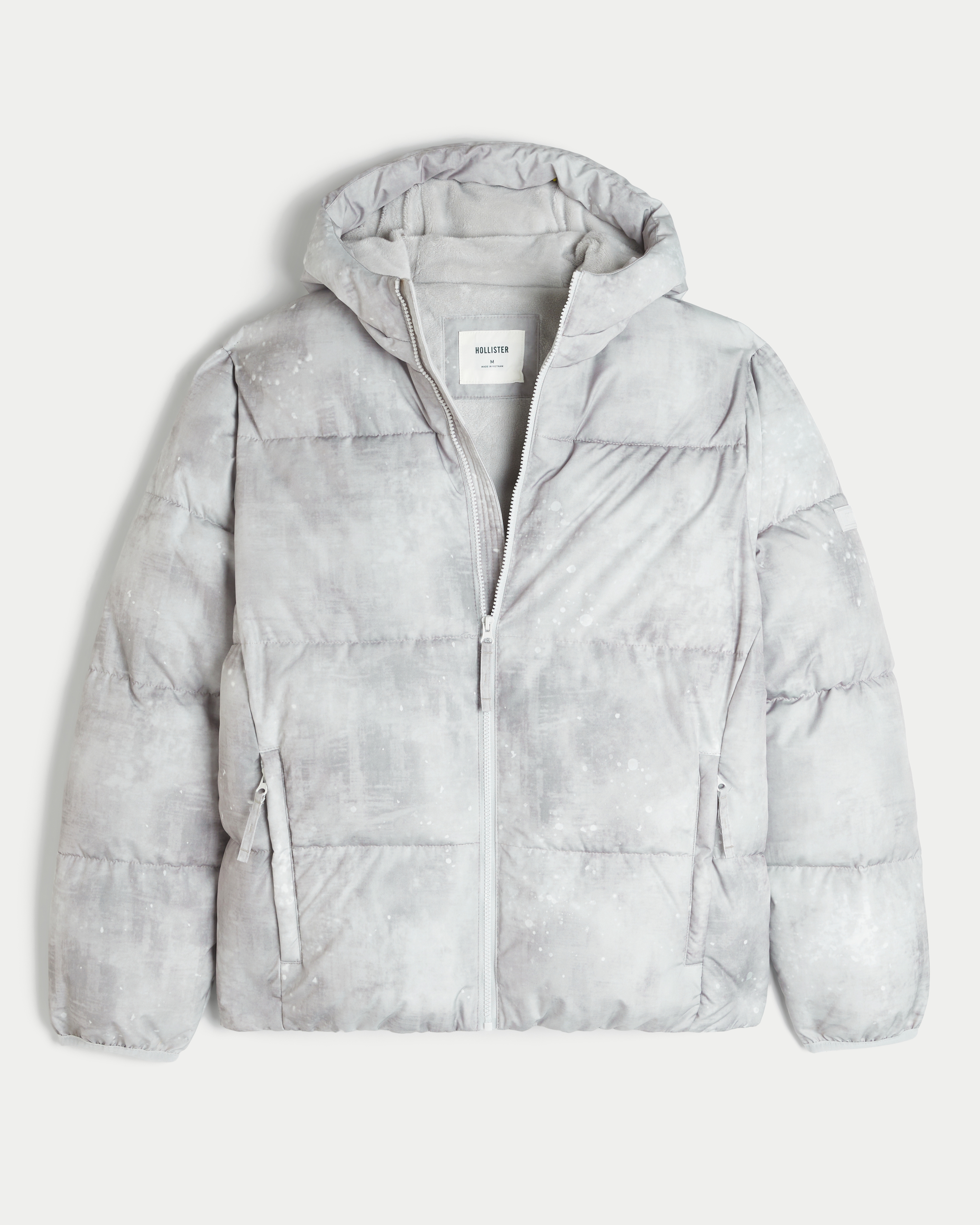 Faux Fur-Lined Hooded Puffer Jacket