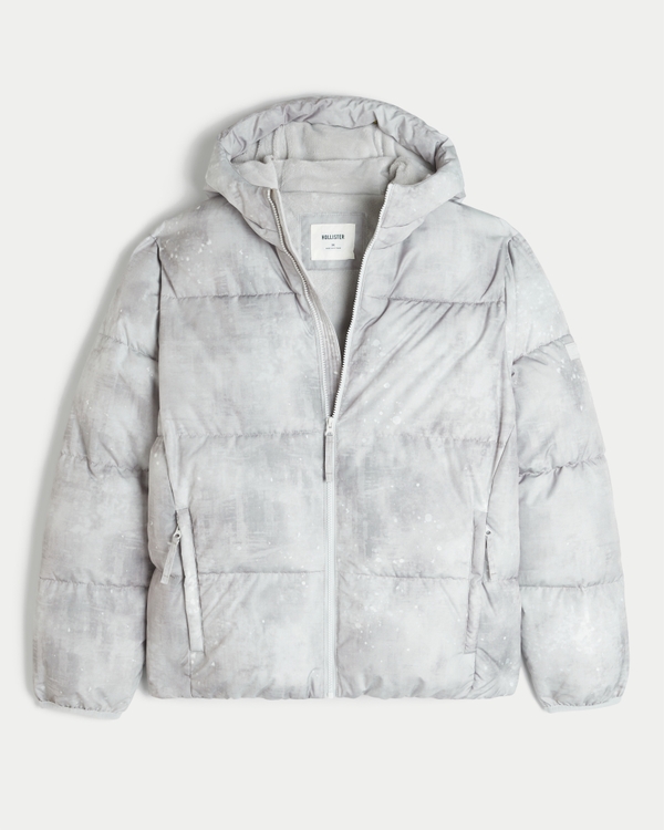 Faux Fur-Lined Hooded Puffer Jacket