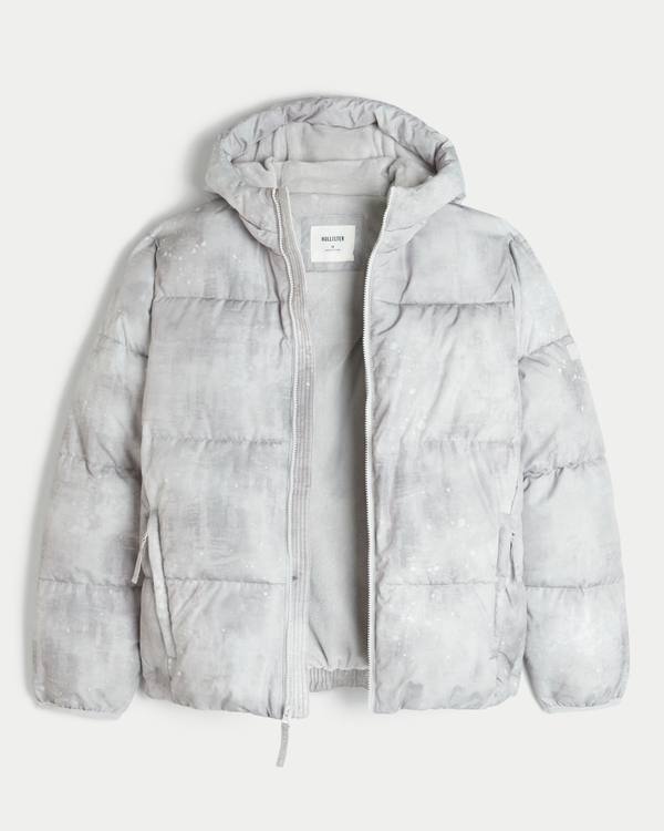 Faux Fur-Lined Hooded Puffer Jacket