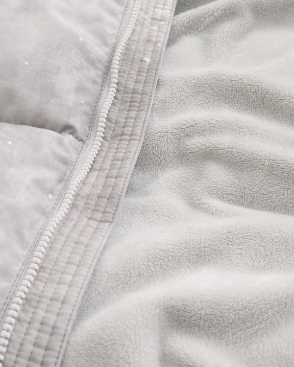 Faux Fur-Lined Hooded Puffer Jacket