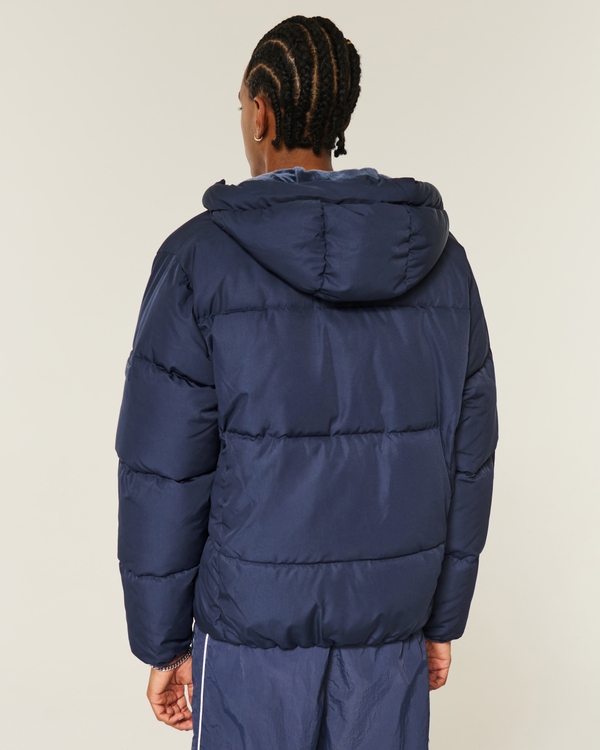 Faux Fur-Lined Puffer Jacket