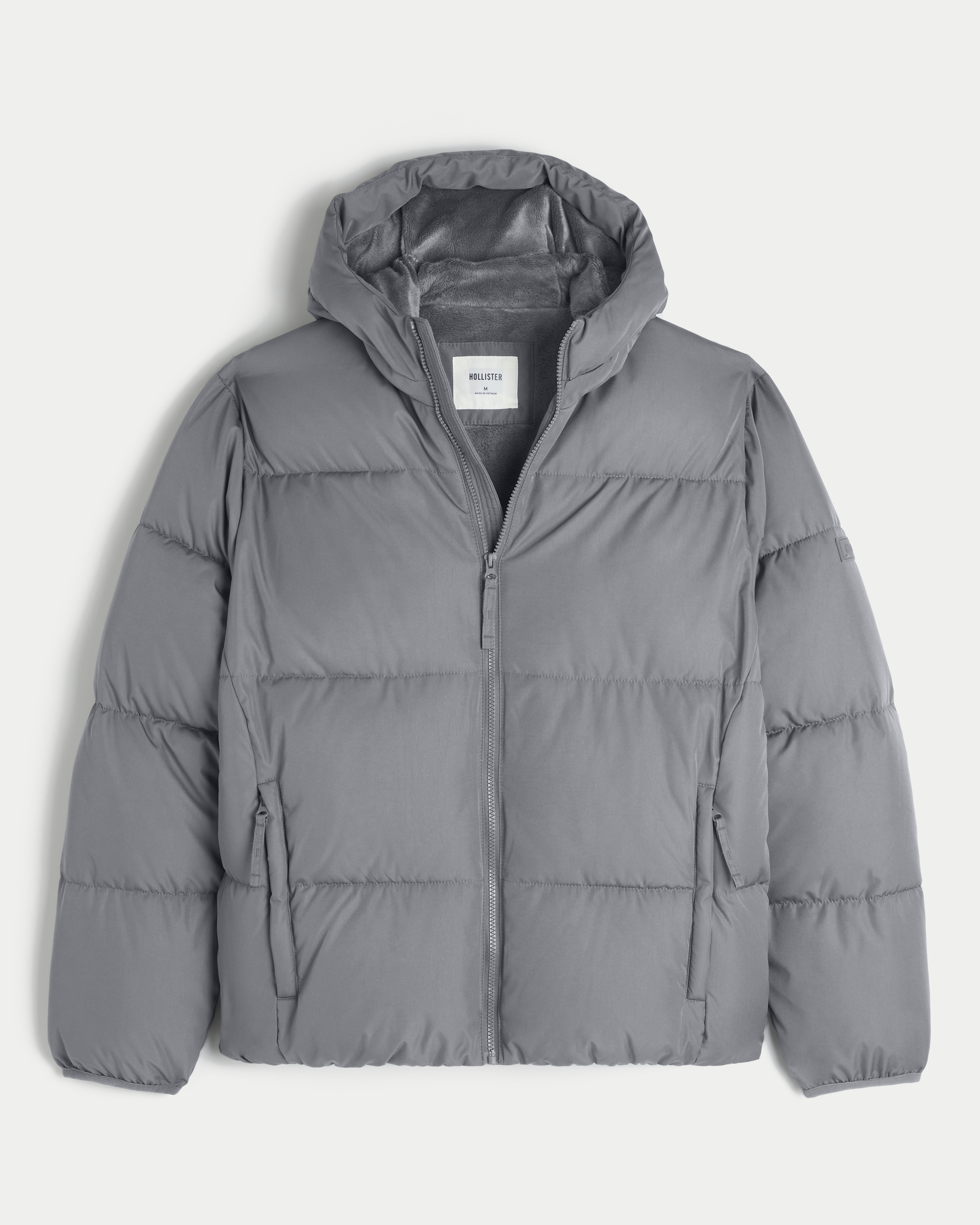 Faux Fur-Lined Puffer Jacket